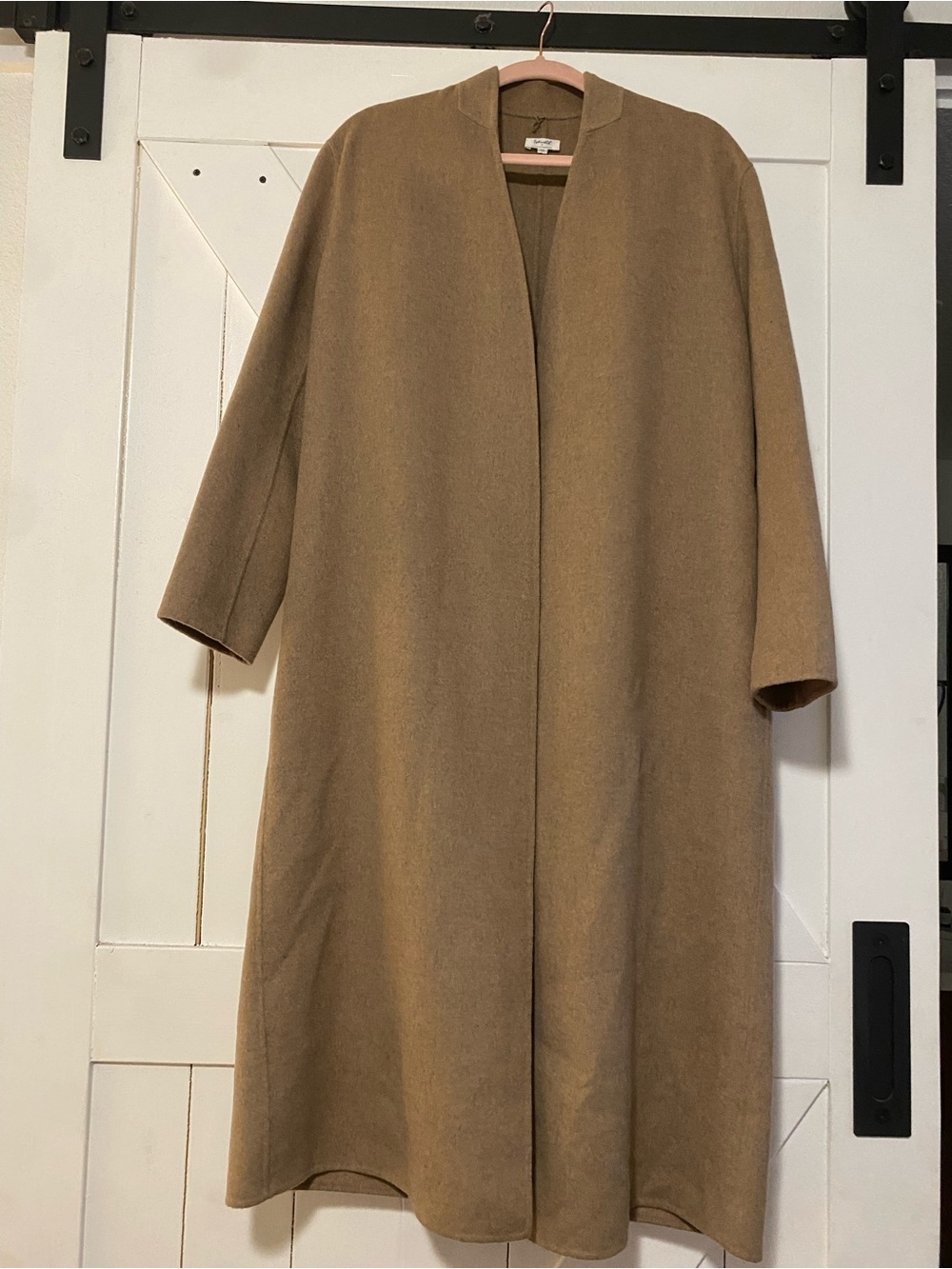 Splendid Tan Open-Front Wool-Blend Vest